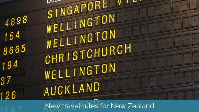 New travel rules for tourists NZ