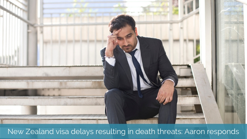 New Zealand visa delays resulting in death threats: Aaron responds